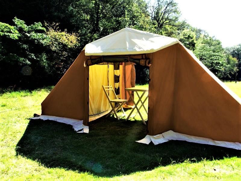 コットンロッジテント BAHARI4 ブラウン（4人用） - MLIMA camping