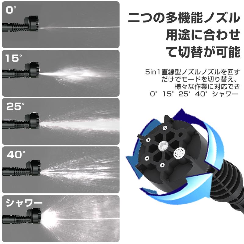 セール価格」高圧洗浄機 コードレス 充電式 洗浄機 洗車機 強力噴射