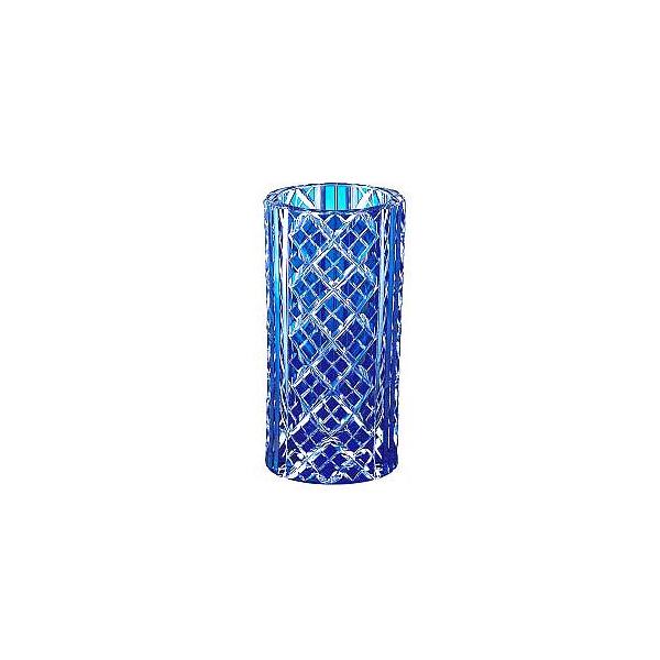 江戸切子 カガミクリスタル花器・花瓶 矢来重 紋 : お値打ち本舗