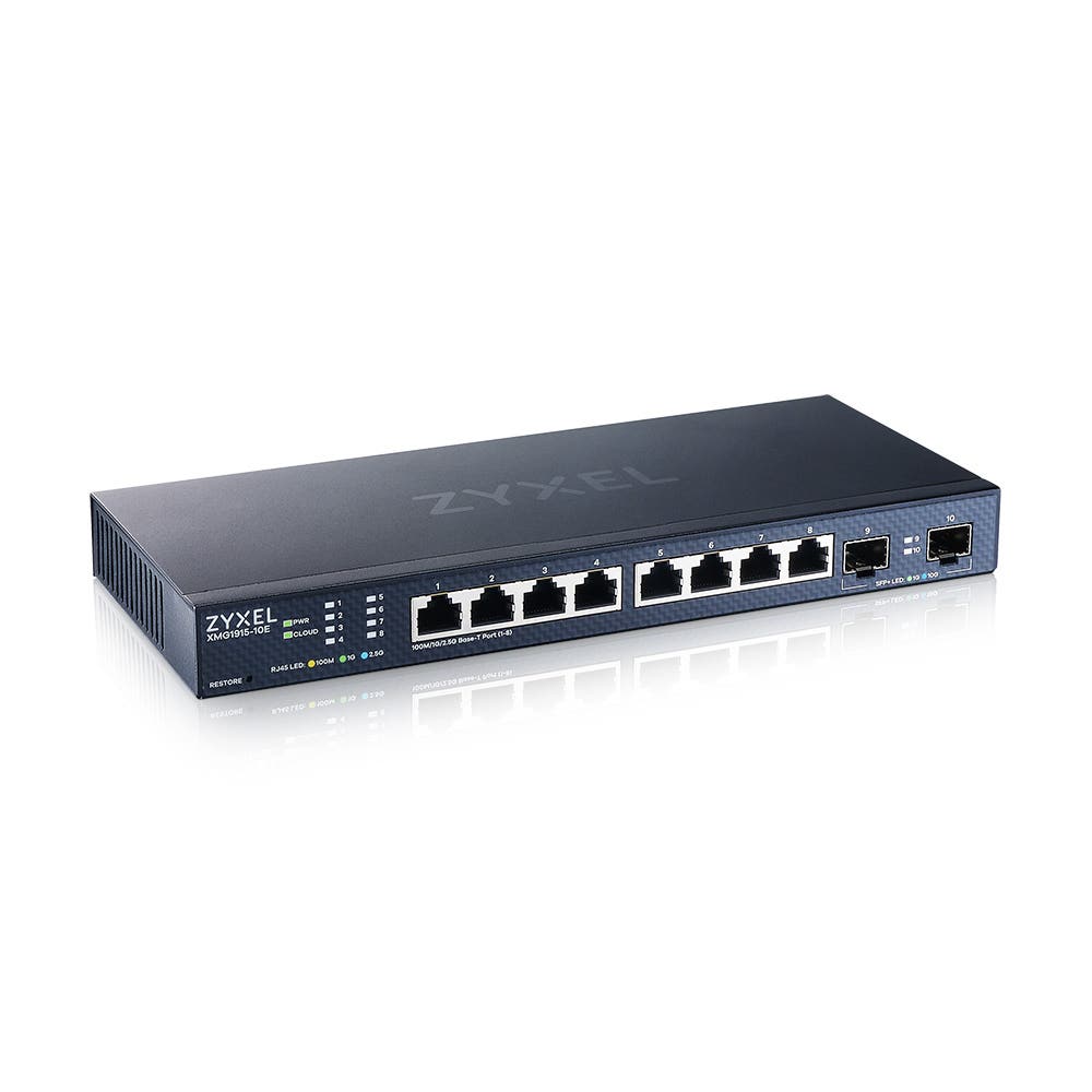 XMG1915-10E | 8-port 2.5G Smart Switch with SFP+ | Zyxel Networks
