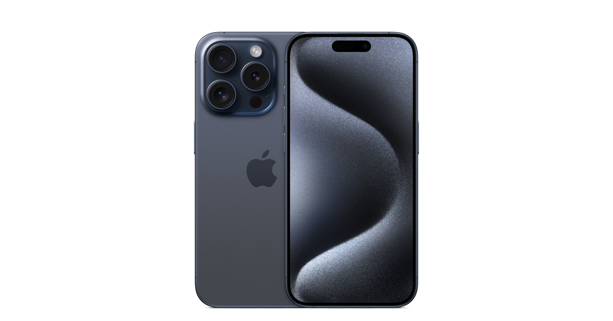 Refurbished iPhone 15 Pro 128GB - Blue Titanium (Unlocked) - Apple