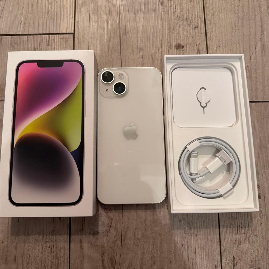 Apple iPhone 14 ホワイト 本体 SIMフリー ムスビー｜iPhone 14 128GB ホワイト SIMフリー【iPhone14 SIMフリー